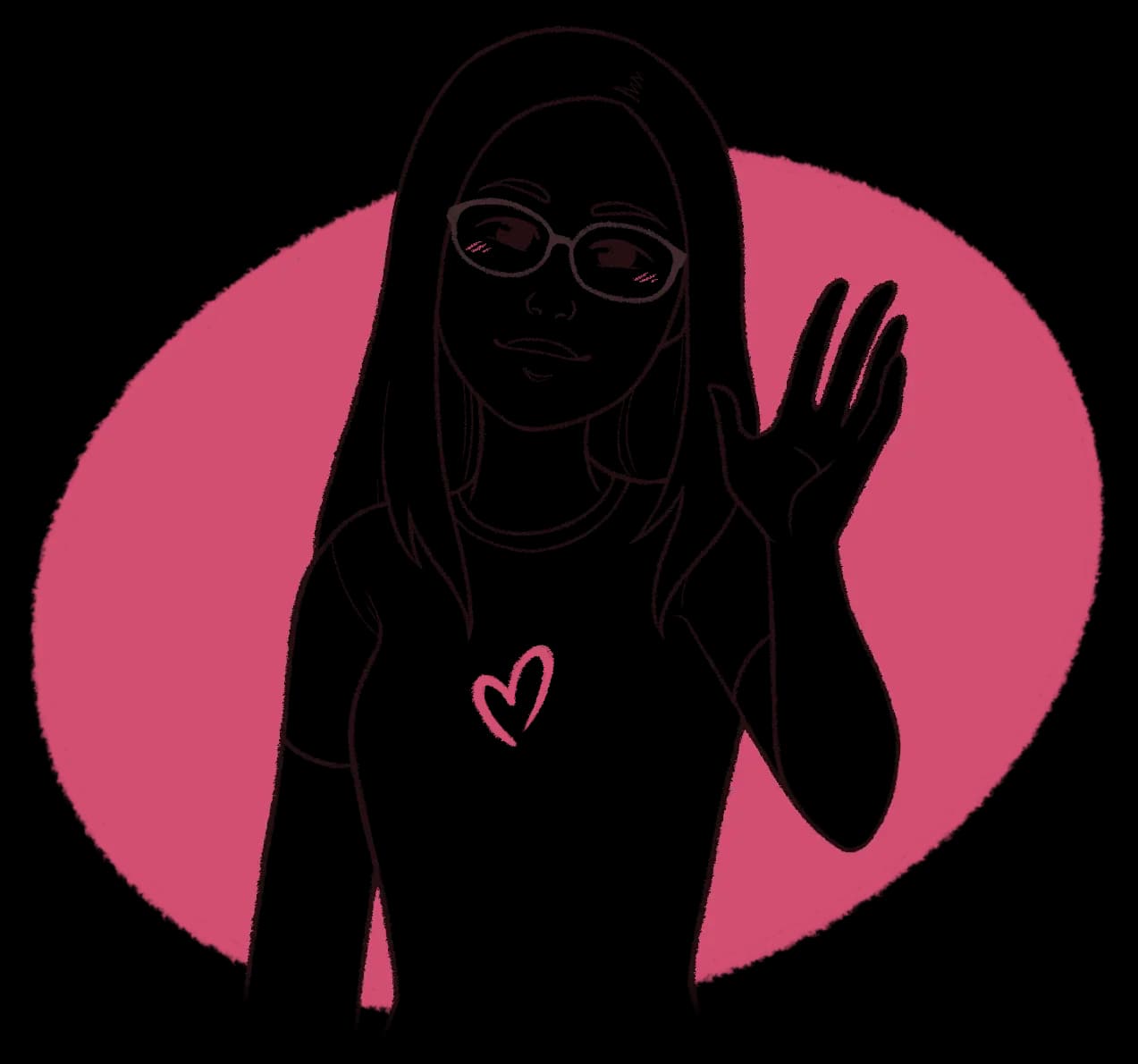 Illustration of Maggie waving hello